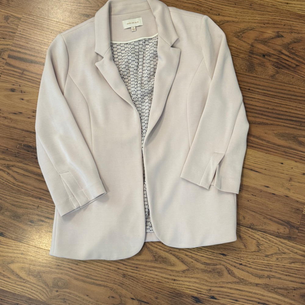 Skies Are Blue Light Pink Blazer